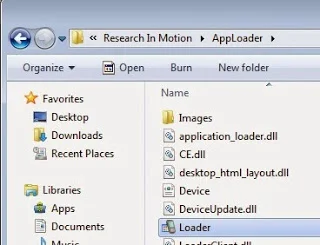 Ouvrir loader Comment Flasher les t&eacute;l&eacute;phones Blackberry