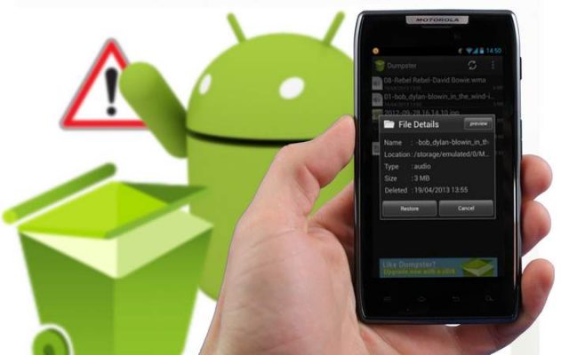 restaurer fichiers dans android 640x400 Comment restaurer les fichiers effacés sur un android et iOS avec Dr. Fone