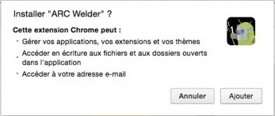 ARC executer APK 400x169 Comment lancer des apps android dans Google Chrome avec ARC Welder