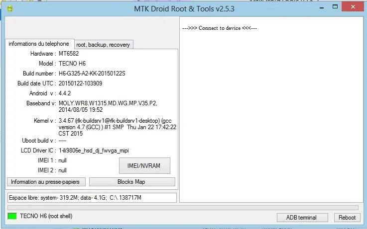 MTKDroid Tools Comment extraire et flasher un stock ROM Mediatek (Tecno, ...)