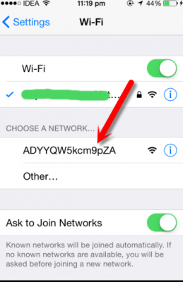 Point dacces WIFI Xender 259x400 Comment transférer des fichiers de Android vers iPhone et vice versa