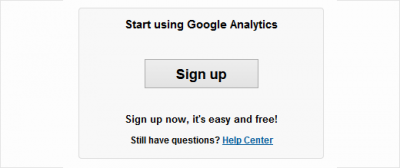 Inscription Google Analytics 400x168 Google Analytics : Qui visite votre site ? Que visite-t-il ? : Analyse d'audience