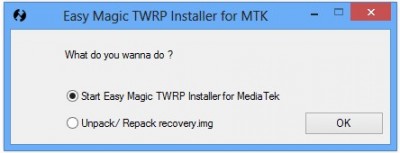 TWRP What do you want to do 400x153 Comment Installer TWRP recovery sur un Smartphone Android Mediatek