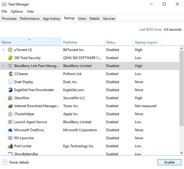 Demarrage Windows Task manager Demarrage Windows Task manager 8 Astuces pour optimiser la durée de vie de la batterie de votre laptop