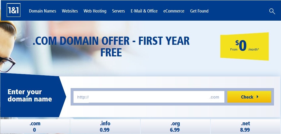 NDD .COM gratuit 1and1 NDD .COM gratuit 1and1 Obtenir un nom de domaine .COM gratuit sur 1and1.com