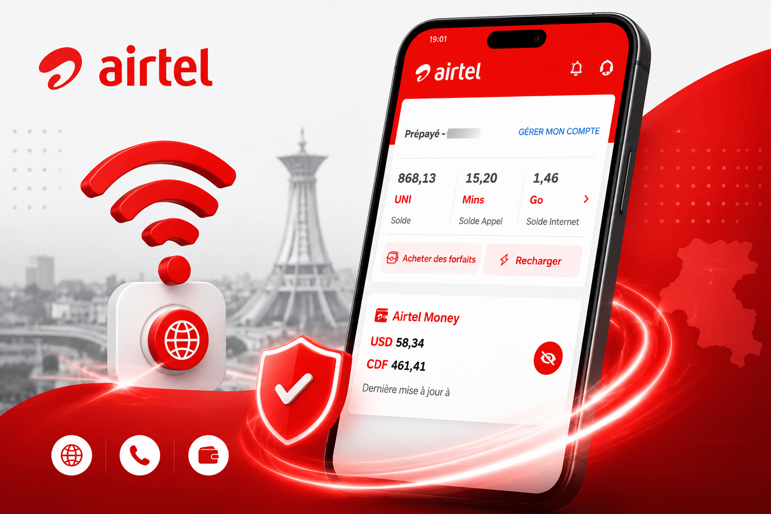 Comment Verifier son Forfait Internet Airtel RDC facilement