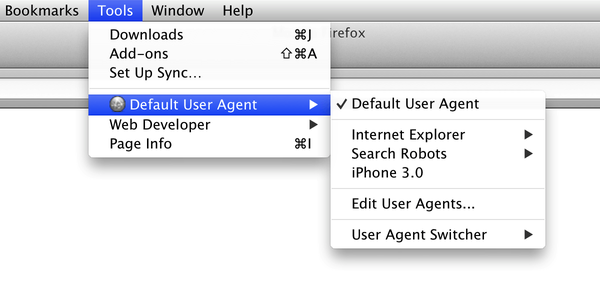 Chnager User Agent Comment ouvrir la version mobile d’un site sur PC