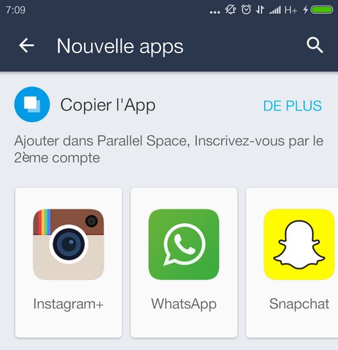 Nouvelle apk dans Parallel Space Comment dupliquer une application Android – App Cloner