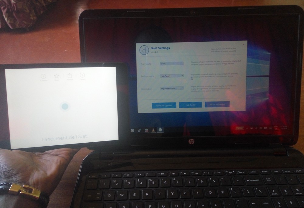 DuetDisplay Parametres PC Utiliser un iPad comme un Écran externe pour un Ordinateur gratuitement