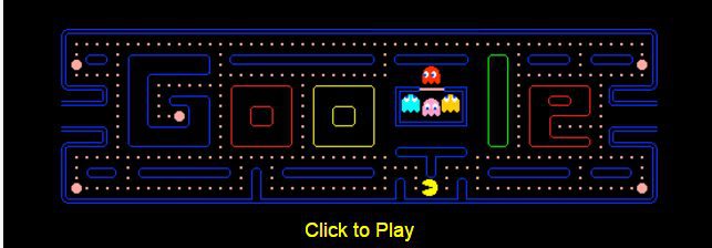 Pacman Top 5 Jeux cachés dans le moteur de recherche Google