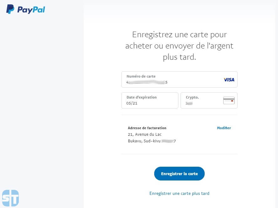 Enregistrer carte dans Paypal Comment créer un compte Paypal en Afrique gratuitement