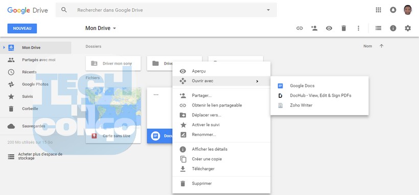 Google Drive Ouvrir une application Comment installer et utiliser des applications dans Google Drive