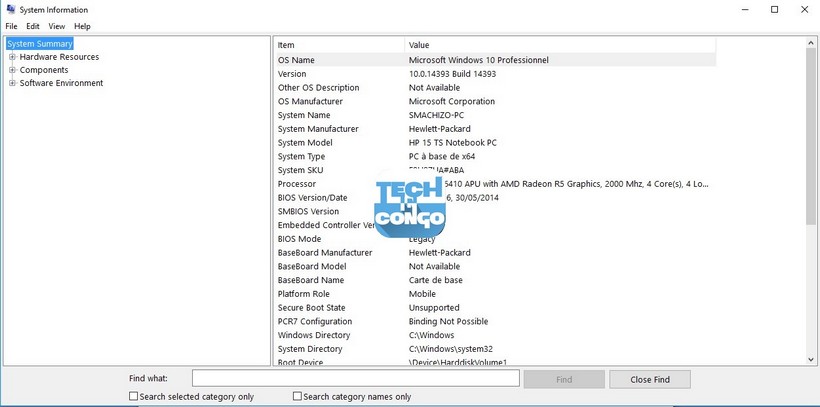System Information 1 Liste des commandes « exécuter » (Run) utiles pour Windows 10 / 8 /7