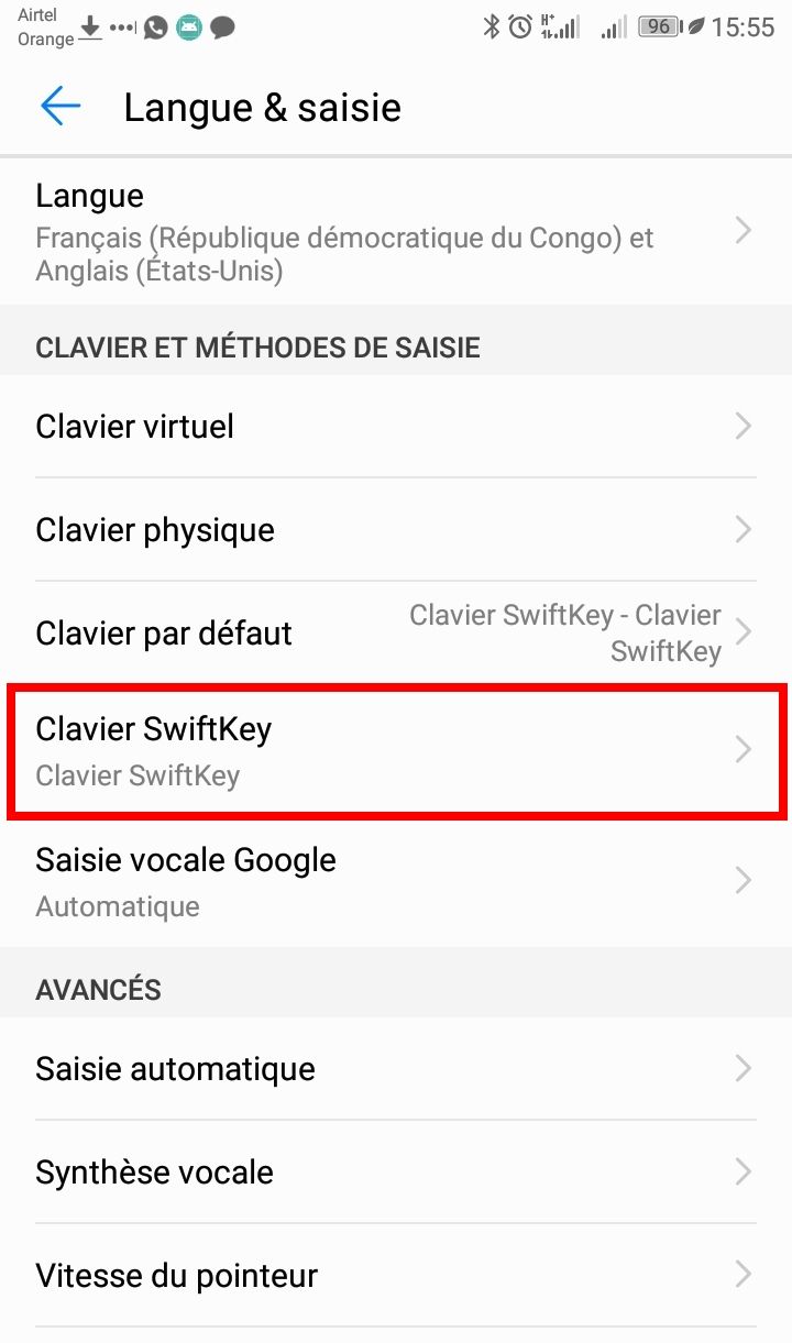 Choisir Clavier SwiftKey Changer la Couleur du clavier Android par une autre couleur ou une image