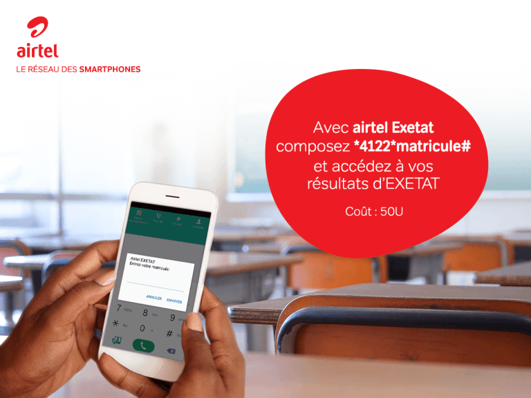 Airtel exetat Airtel exetat EXETAT 2018 RDC : Comment vérifier les résultats d’examen d’état 2018