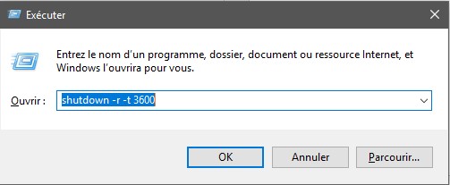 commande restart Méthodes pour programmer l'arrêt ou le redémarrage d'un PC sans logiciel