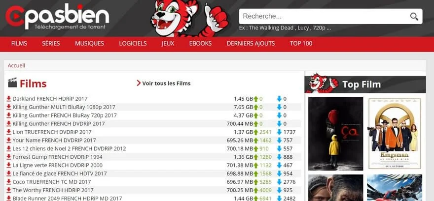 cpasbien Top 10 Sites Torrents Français pour Télécharger des Films & Séries en VF