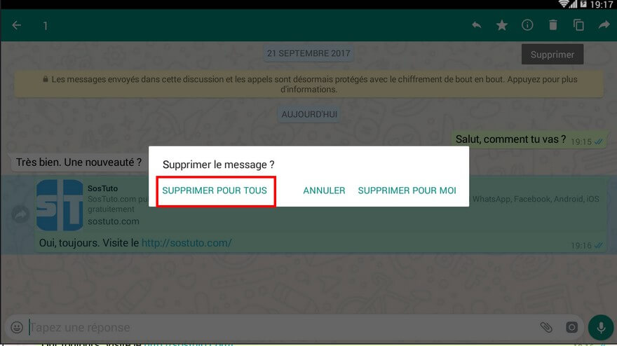WhatsApp Supprimer pour tous Comment supprimer un message WhatsApp envoyé par erreur