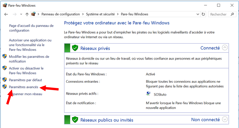 Pare feu Windows avancé Pare feu Windows avancé Comment empêcher un programme d'accéder à internet sans logiciel