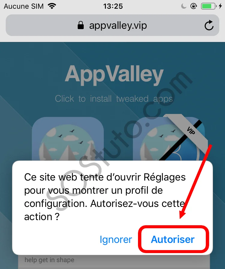 autoriser installation AppValley T&eacute;l&eacute;charger AppValley pour iPhone, iPad, iPod (iOS 2019)