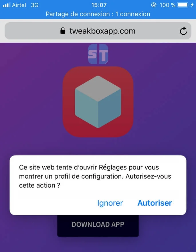 Autoriser Profil Tweakbox 1 T&eacute;l&eacute;charger et Installer TweakBox sans Jailbreak pour iOS 12 / iOS 11