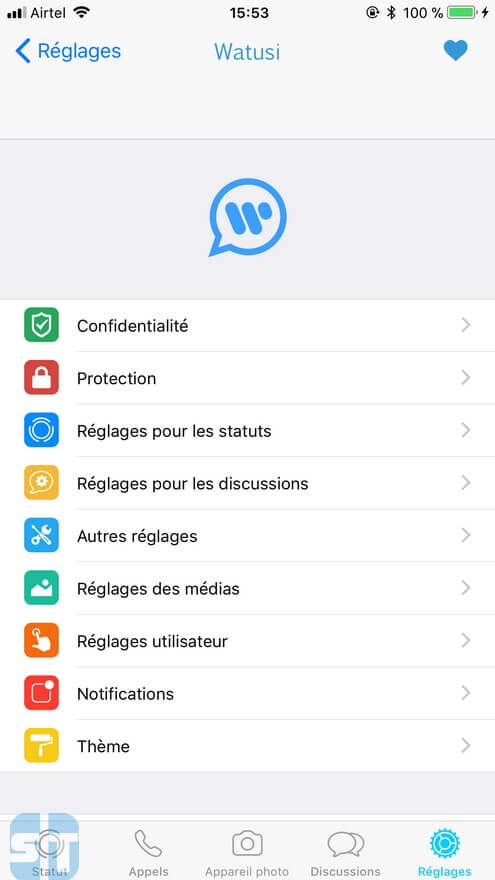 Fonctionnalités Watusi 1 Télécharger WhatsApp++ et WhatsApp Watusi pour iOS sans jailbreak