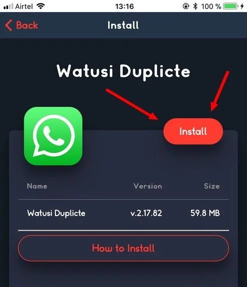 Installer WhatsApp watusi T&eacute;l&eacute;charger WhatsApp++ et WhatsApp Watusi pour iOS sans jailbreak