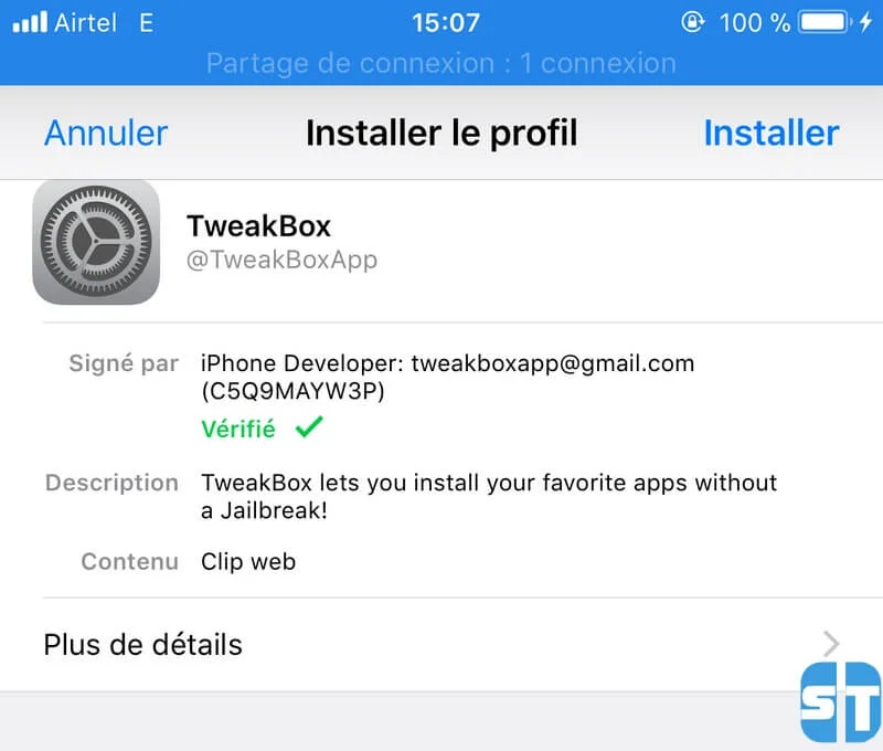 profil tweakbox T&eacute;l&eacute;charger et Installer TweakBox sans Jailbreak pour iOS 12 / iOS 11
