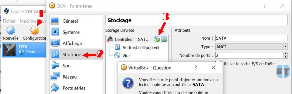 Configurations stockage Virtual Box Configurations stockage Virtual Box Comment installer OS X sur Windows 10, 8, 7 avec une machine virtuelle