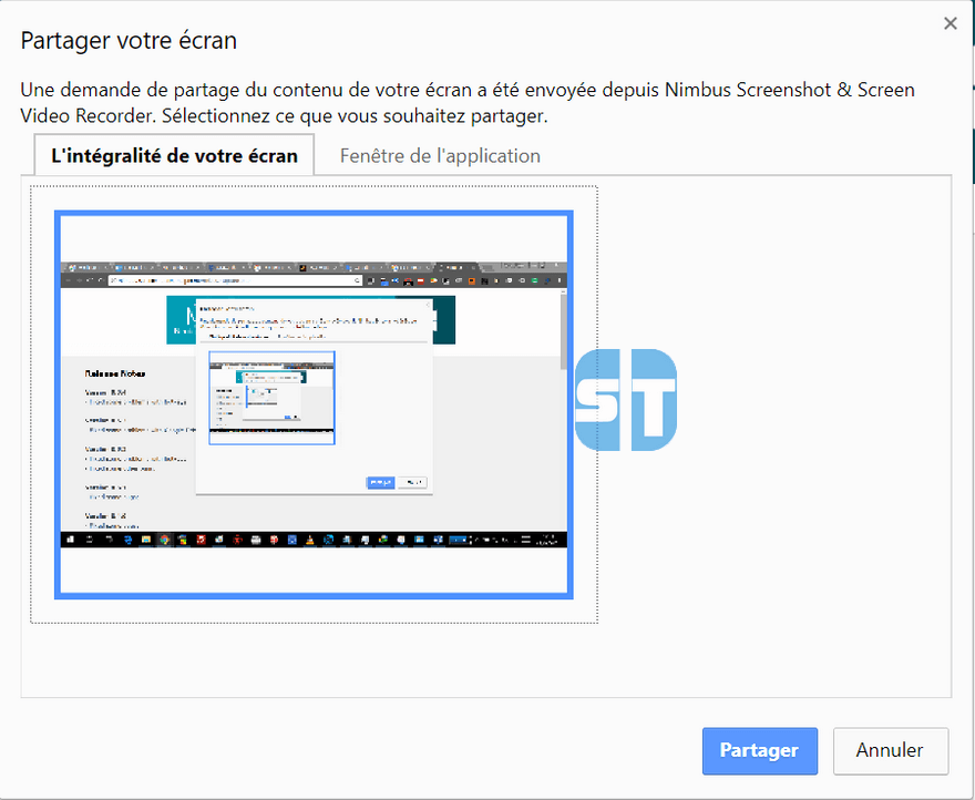 Partager lintegralité de lecran dans Chrome Partager lintegralité de lecran dans Chrome Comment enregistrer son écran de bureau avec Google Chrome sur Windows / Mac / Linux