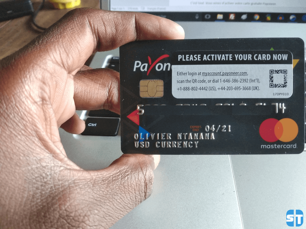 carte payoneer mastercard Guide 3 Payoneer : Comment activer ma carte MasterCard Payoneer