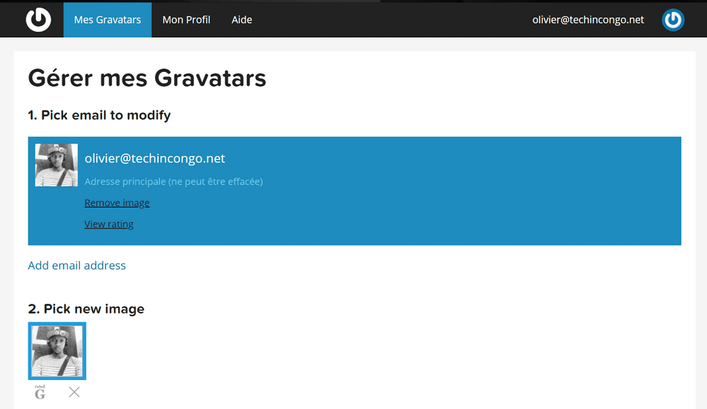 mes gravatars Gravatar – Comment afficher votre photo sur votre commentaire sur un blog