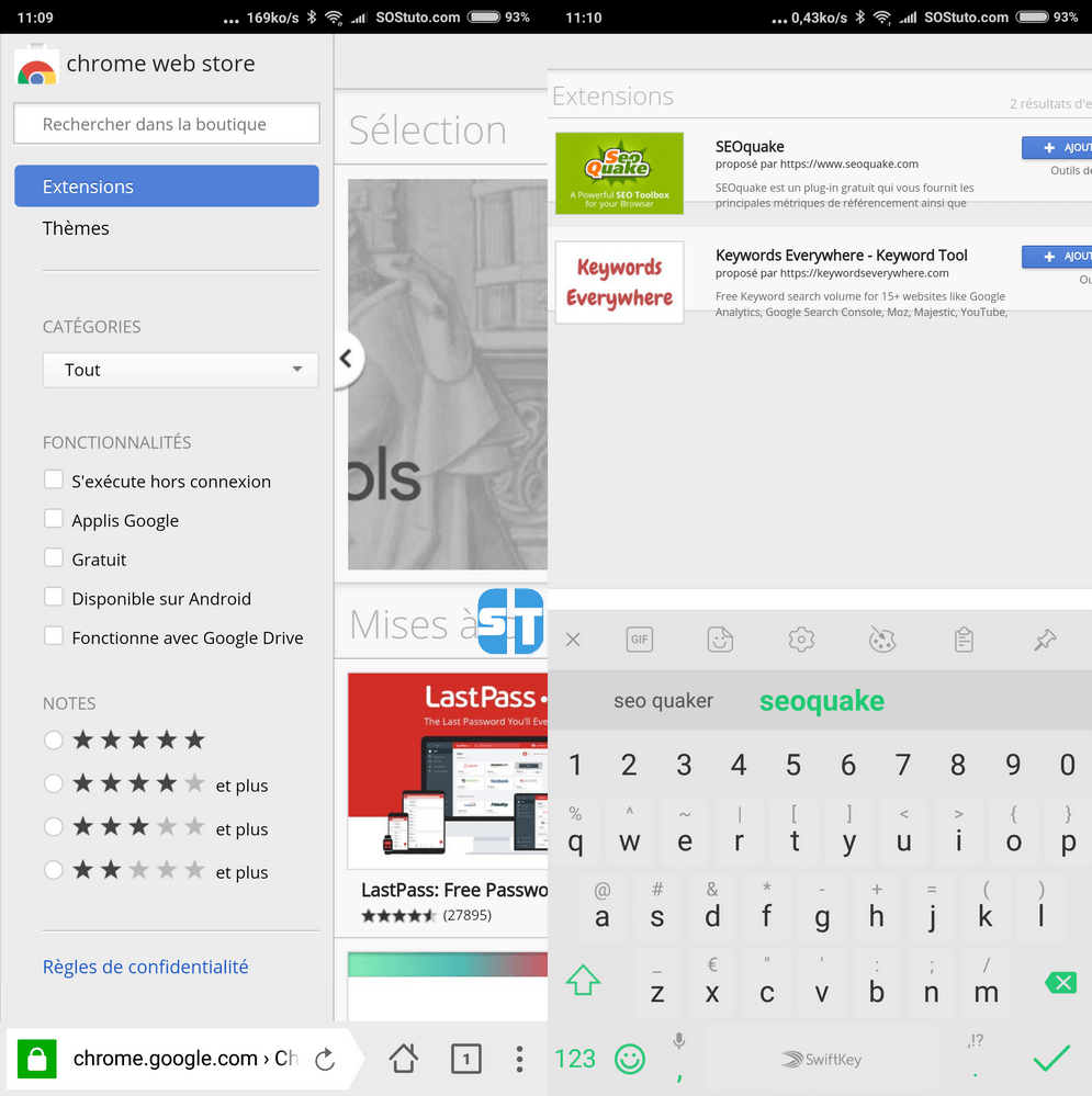 Chrome Web Store Android Comment installer une extension Chrome sur votre mobile Android