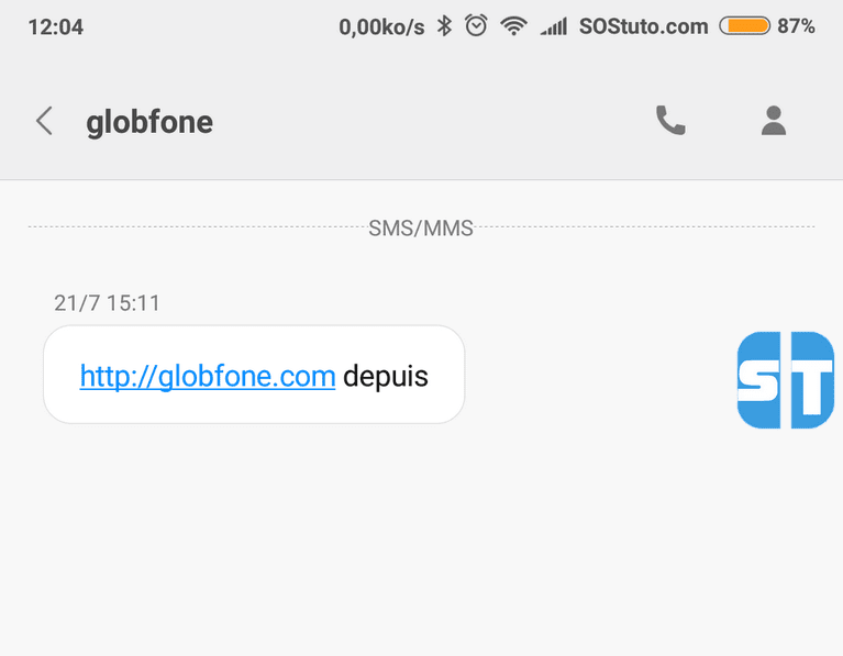 sms envoyé avec Globfone Top 5 Sites pour Envoyer des SMS gratuitement sur Internet