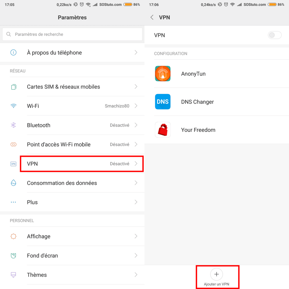 Parametres VPN Android 1 Comment se Connecter à un serveur VPN GRATUIT sur Windows & Android sans logiciel