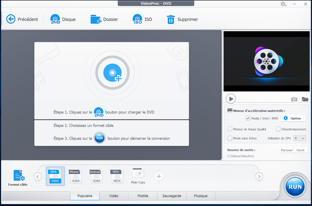 VideoProc Conversion et Sauvegarde DVD VideoProc : Pour éditer et traiter des vidéos GoPro 4K + Gagnez une GoPro Hero 7