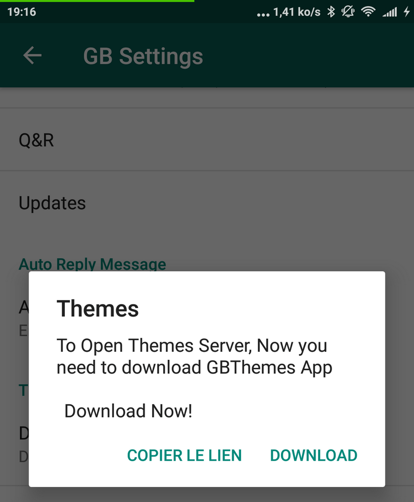 download GBThemes to get WhatsApp themes Télécharger GBThemes APK pour installer des thèmes dans WhatsApp GB