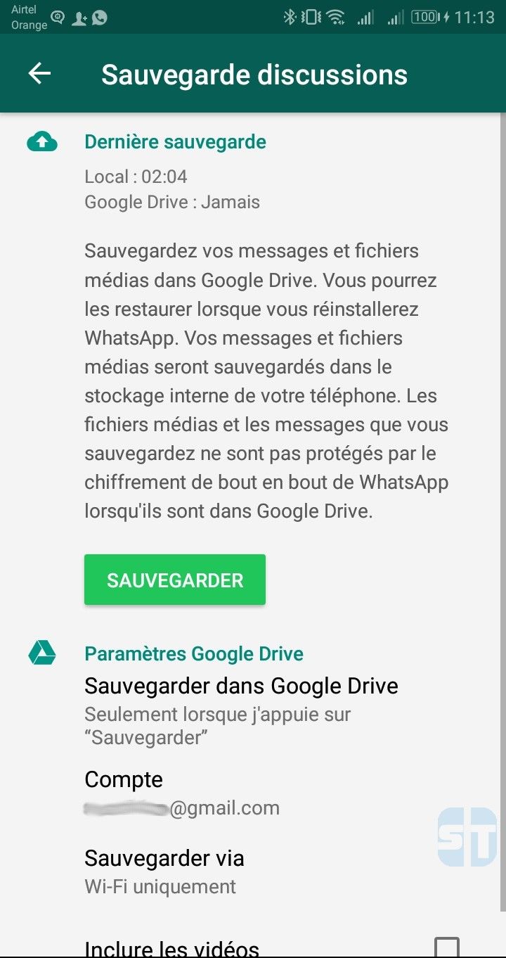 sauvegarder conversations whatsapp google drive Comment transférer les conversations WhatsApp vers un nouveau smartphone Android