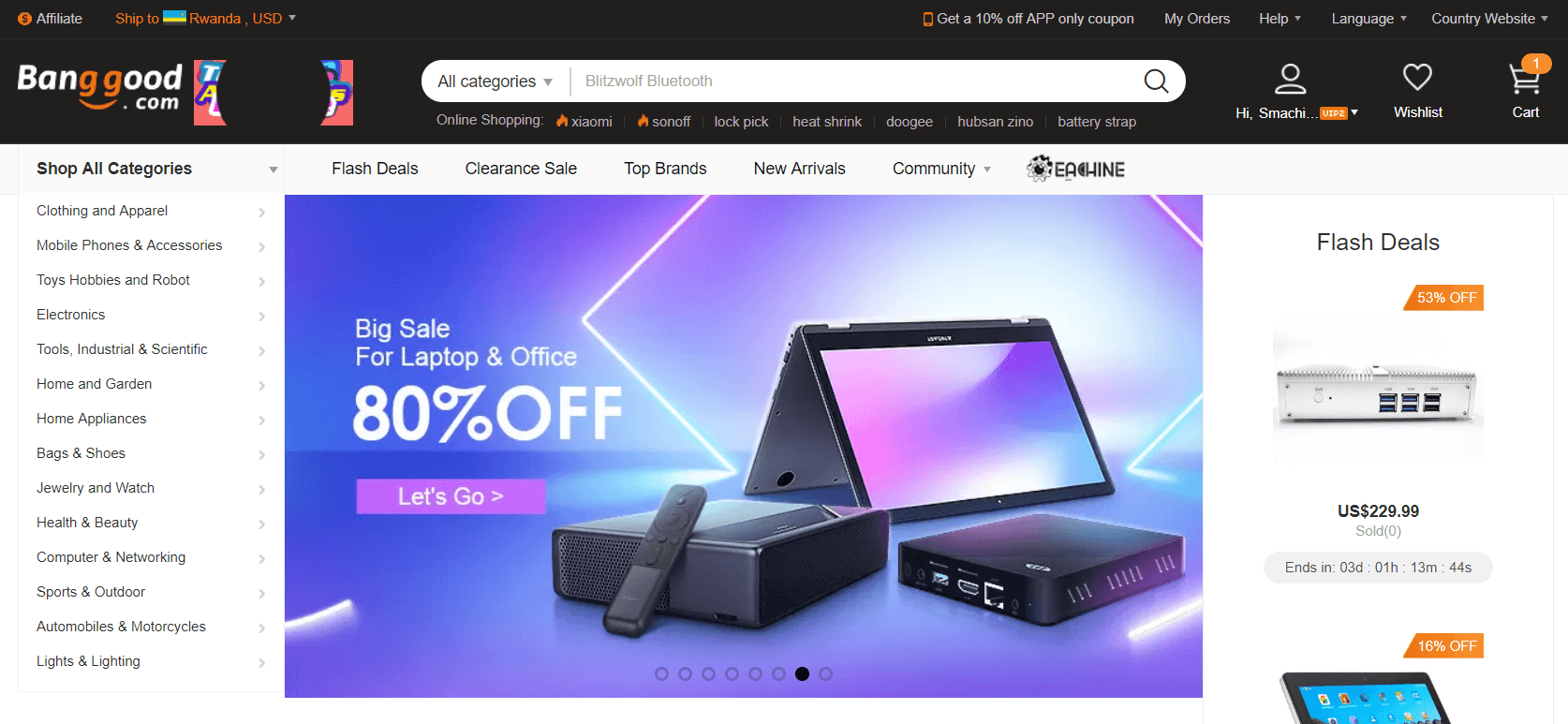 Banggood Les 10 Meilleurs Sites Chinois de Shopping pour Produits High-Tech avec livraison à l’international