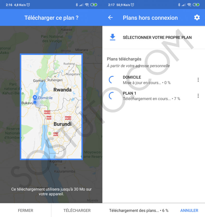 Téléchargement plan hors connexion 853x900 Comment Télécharger un Plan pour utiliser Google Maps Hors-ligne