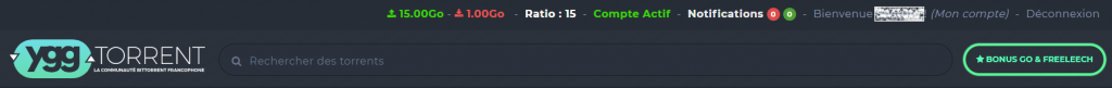 Ratio YGG Torrent