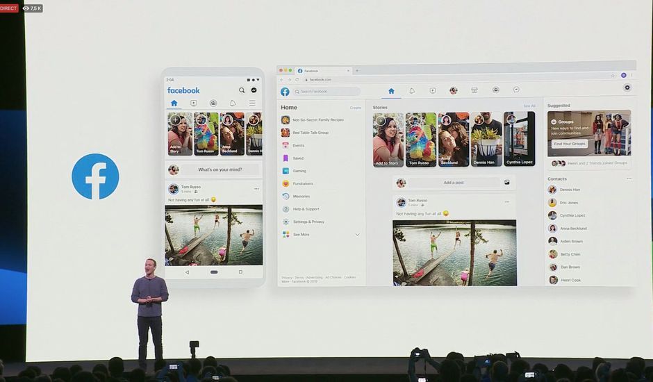 Facebook F8 Comment Activer le Nouveau Design Facebook avec Mode Sombre