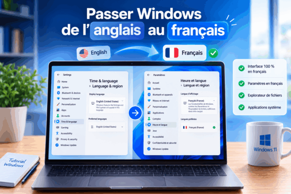 Comment changer langue windows 11