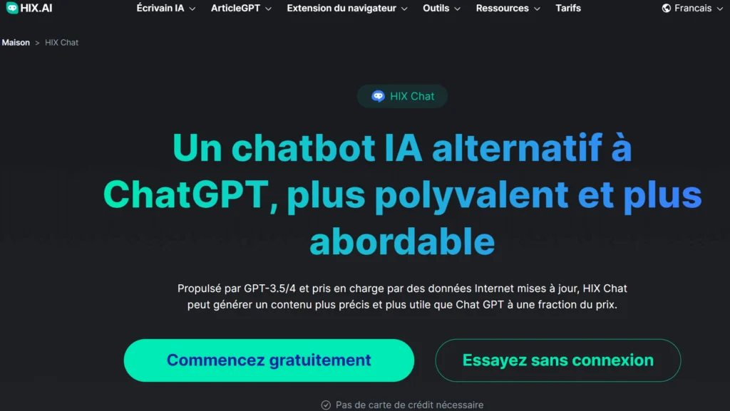 Alternatif a ChatGPT 1024x577 Comment Utiliser GPT-4 sans le Plan ChatGPT Plus