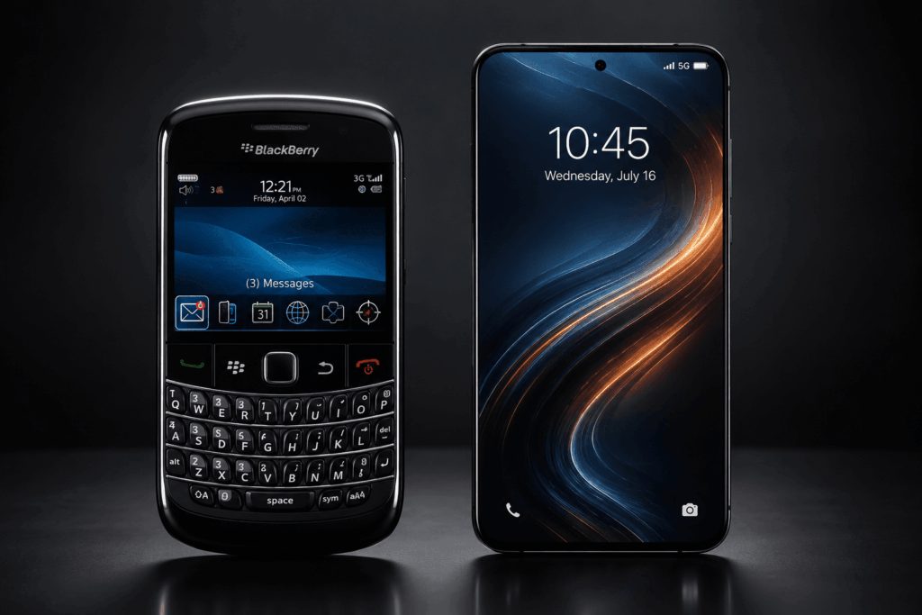 Blackberry vs Android Moderne