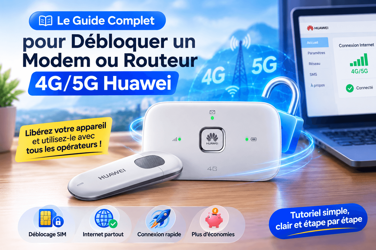 Le Guide Complet pour Débloquer un Modem ou Routeur 4G/5G Huawei